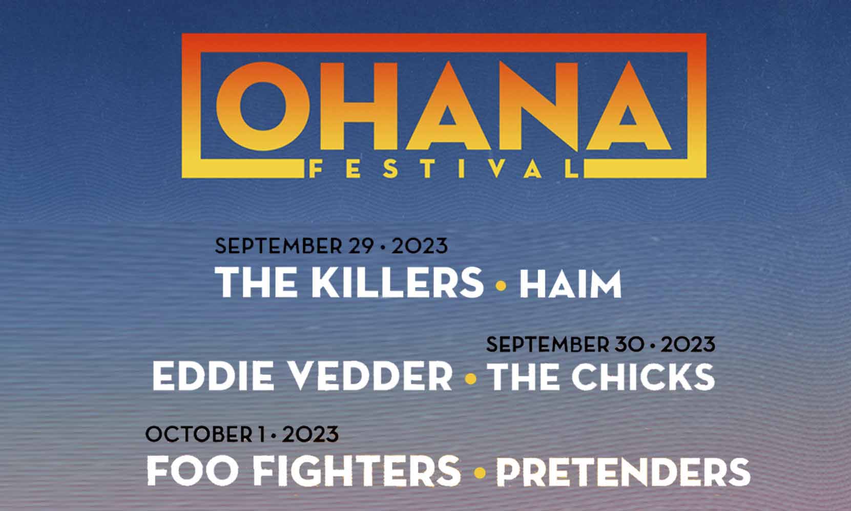 Ohana Festival announces their 2023 Lineup! The Heart Sounds